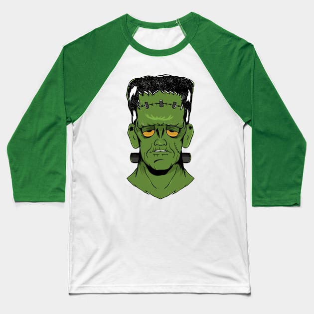 Frankenstein 1818 Baseball T-Shirt by Sons of Skull